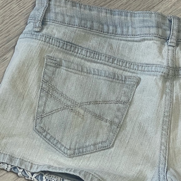 Aeropostale Lace Front Women's Light Blue Short Shorts - Picture 7 of 9